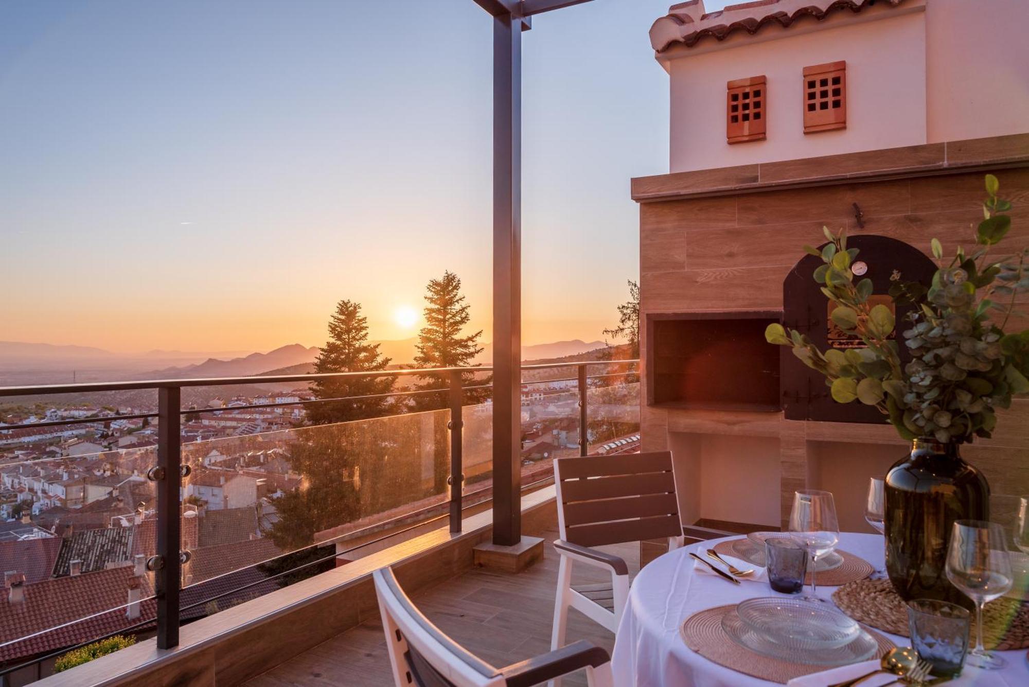Villa Casa Penalisa Con Jacuzzi, Barbacoa, Chimenea Y Vistas Panoramicas A Granada Alfacar Esterno foto